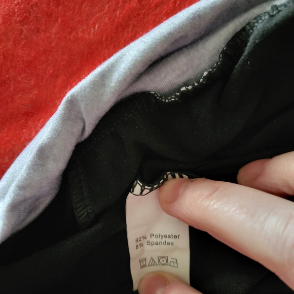 Ladies 2xl black stretch lounge pants with tie waist - Picture 3 of 4